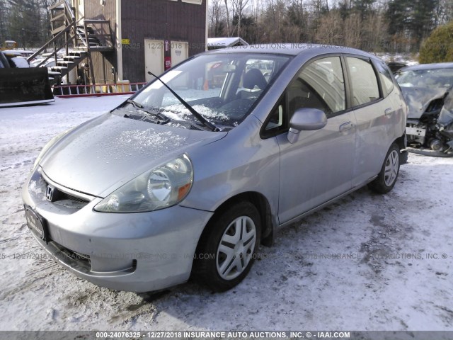 JHMGD38457S045752 - 2007 HONDA FIT GRAY photo 2