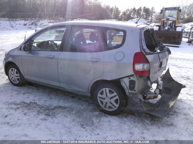 JHMGD38457S045752 - 2007 HONDA FIT GRAY photo 3