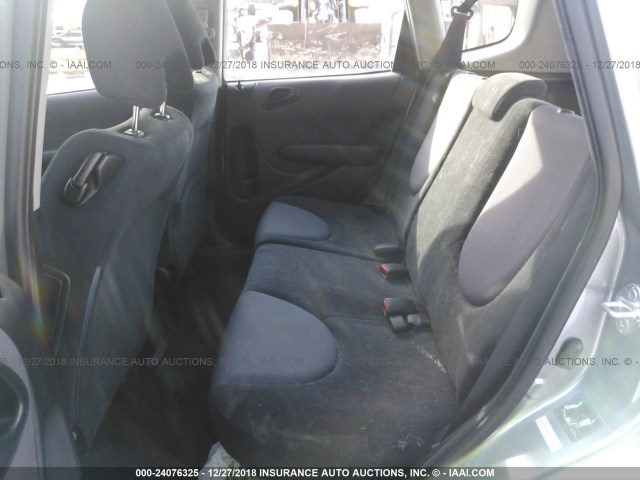 JHMGD38457S045752 - 2007 HONDA FIT GRAY photo 8