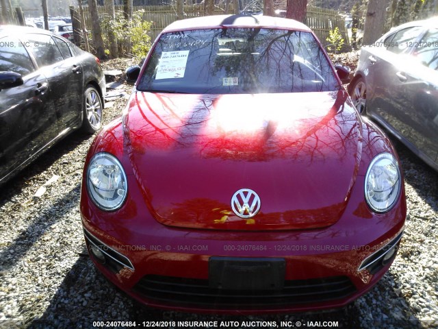 3VW7T7AT7DM826965 - 2013 VOLKSWAGEN BEETLE TURBO RED photo 6