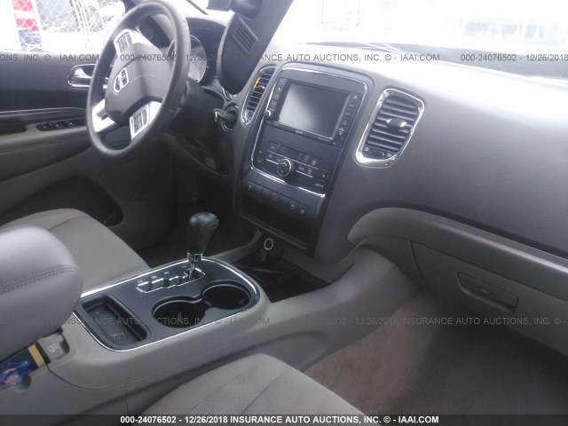 1C4RDJAG4DC698274 - 2013 DODGE DURANGO SXT GRAY photo 5