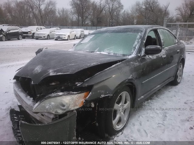 4S3BL616696225376 - 2009 SUBARU LEGACY 2.5I GRAY photo 2