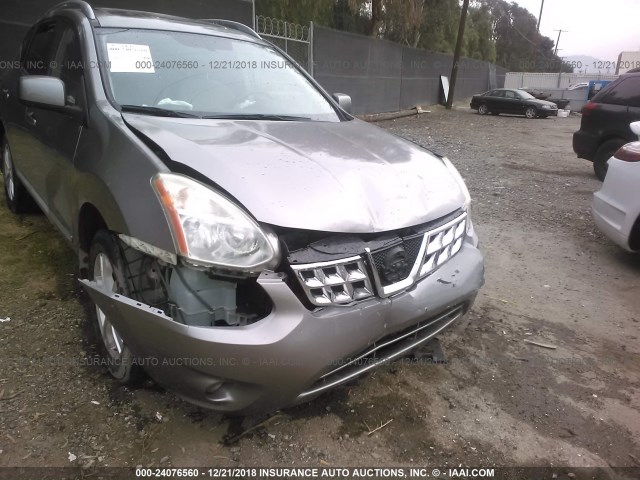 JN8AS5MT5CW607162 - 2012 NISSAN ROGUE S/SV GRAY photo 6