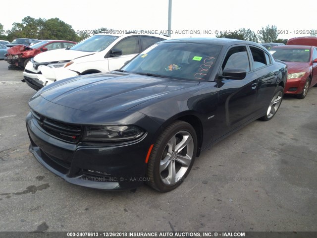2C3CDXCT9GH178354 - 2016 DODGE CHARGER R/T GRAY photo 2