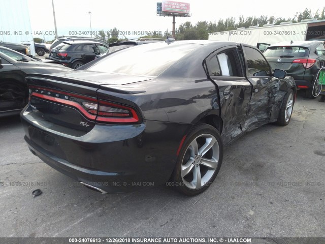 2C3CDXCT9GH178354 - 2016 DODGE CHARGER R/T GRAY photo 4