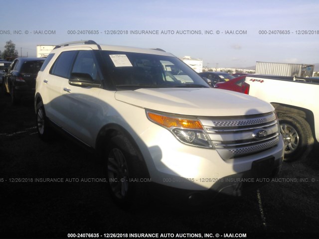 1FMHK7D95CGA84077 - 2012 FORD EXPLORER XLT WHITE photo 1