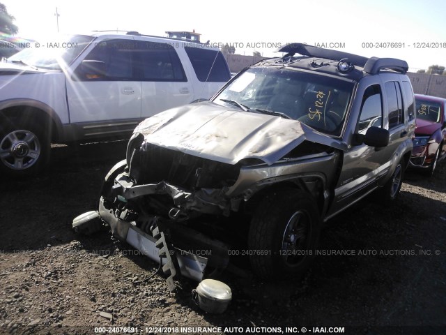 1J8GL38K23W683892 - 2003 JEEP LIBERTY RENEGADE 棕色 照片 2