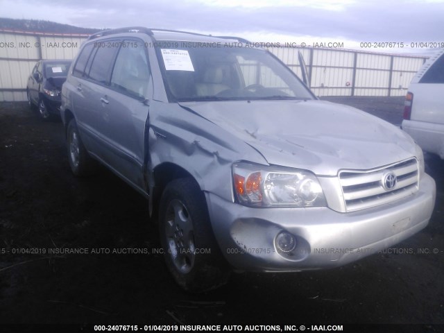 JTEEP21A960185948 - 2006 TOYOTA HIGHLANDER LIMITED SILVER photo 1