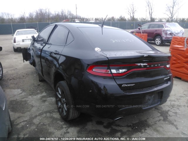 1C3CDFBA8DD322687 - 2013 DODGE DART SXT BLACK photo 3