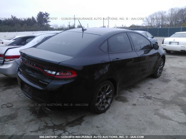 1C3CDFBA8DD322687 - 2013 DODGE DART SXT BLACK photo 4