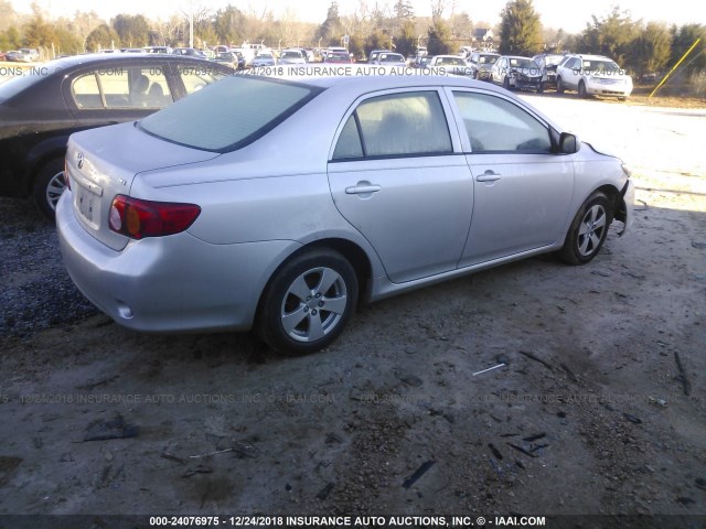 1NXBU4EEXAZ366689 - 2010 TOYOTA COROLLA S/LE/XLE SILVER photo 4