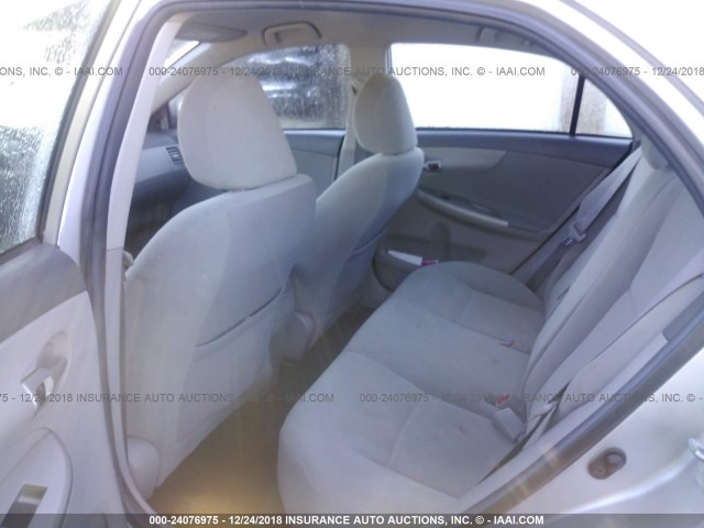 1NXBU4EEXAZ366689 - 2010 TOYOTA COROLLA S/LE/XLE SILVER photo 8