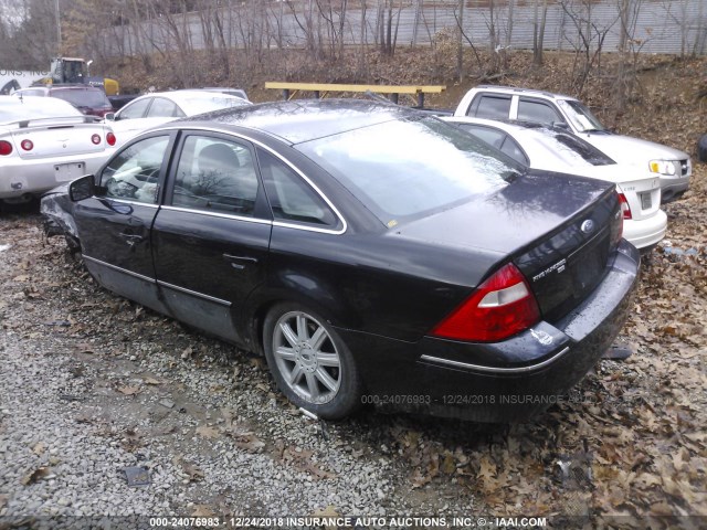 1FAHP28195G163743 - 2005 FORD FIVE HUNDRED LIMITED BLACK photo 3