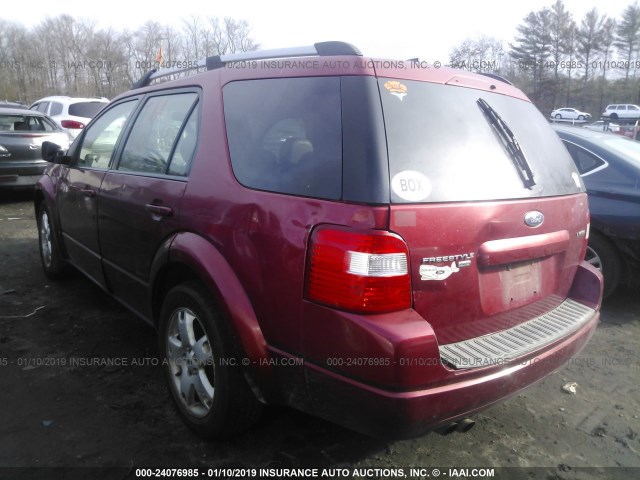 1FMZK06147GA08987 - 2007 FORD FREESTYLE LIMITED RED photo 3