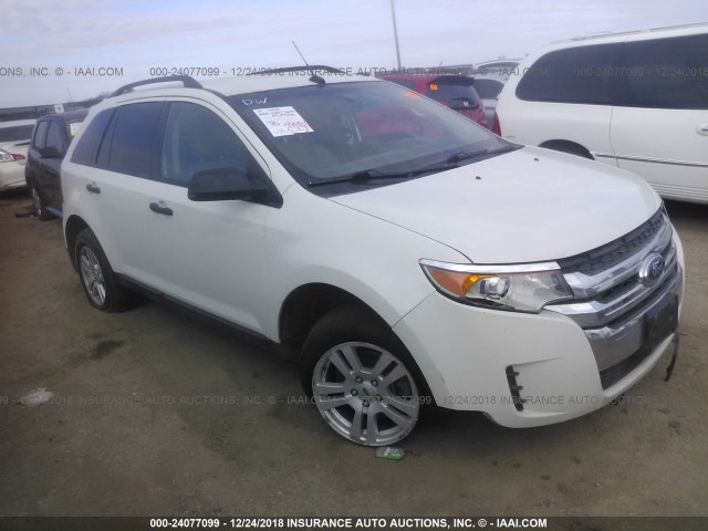 2FMDK3GC8CBA91708 - 2012 FORD EDGE SE WHITE photo 1