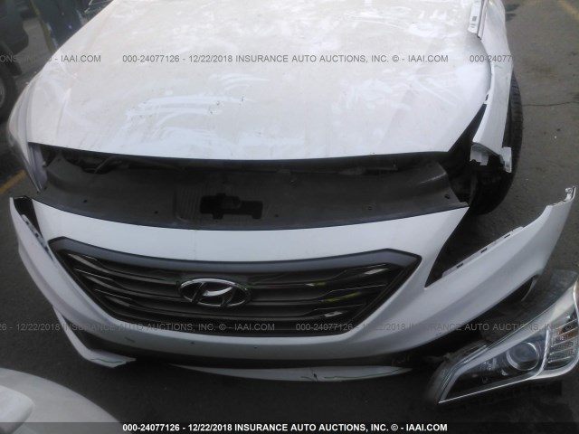 5NPE34AF8FH243476 - 2015 HYUNDAI SONATA SPORT/LIMITED WHITE photo 6