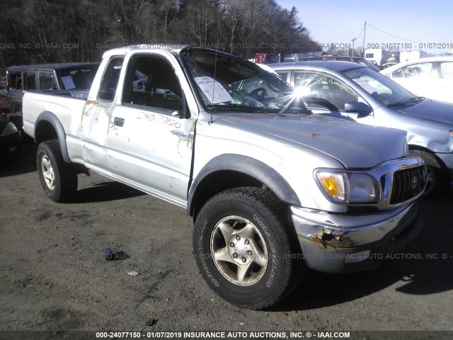 5TEWM72N43Z217748 - 2003 TOYOTA TACOMA XTRACAB SILVER photo 1