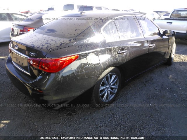 JN1BV7AP8FM344338 - 2015 INFINITI Q50 PREMIUM/SPORT BLACK photo 4