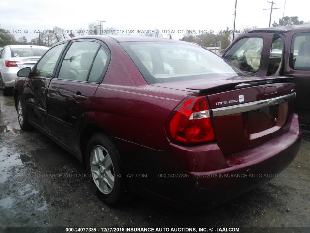 1G1ZT52825F237794 - 2005 CHEVROLET MALIBU LS 红色 照片 3