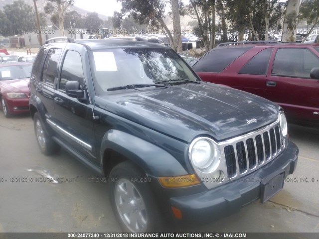 1J8GL58K95W570536 - 2005 JEEP LIBERTY LIMITED GREEN photo 1