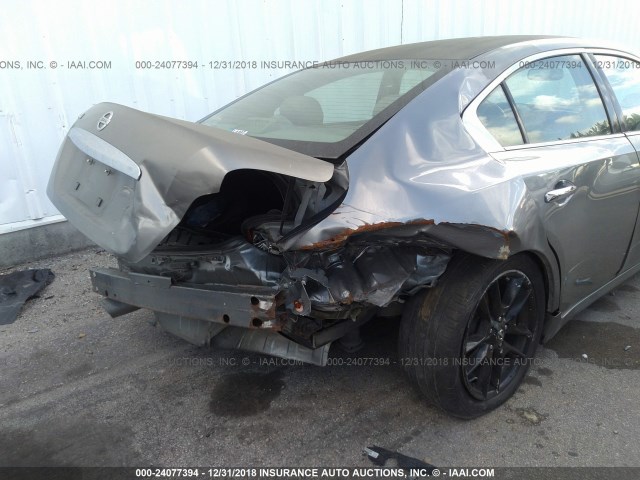 1N4AA51E49C800455 - 2009 NISSAN MAXIMA S/SV GRAY photo 6