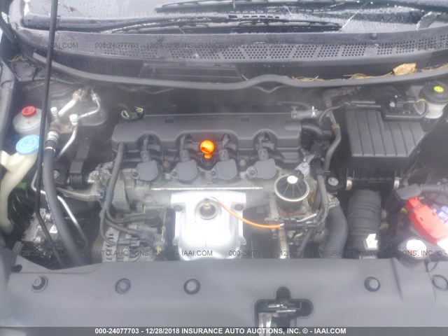 2HGFA1F85AH502849 - 2010 HONDA CIVIC GRAY photo 10