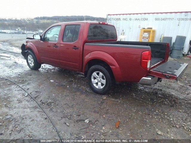 1N6AD0EV0DN712592 - 2013 NISSAN FRONTIER S/SV/SL/PRO-4X MAROON photo 3