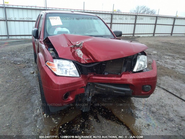 1N6AD0EV0DN712592 - 2013 NISSAN FRONTIER S/SV/SL/PRO-4X MAROON photo 6