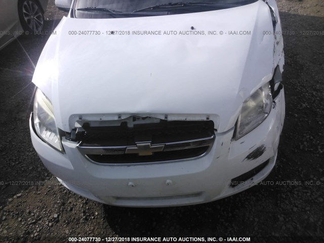 KL1TD5DE8BB247849 - 2011 CHEVROLET AVEO LS/LT Սպիտակ լուսանկար 6