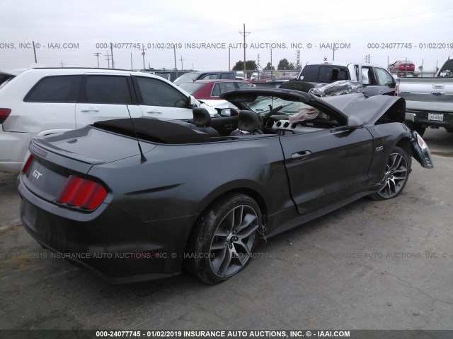 1FATP8FF6H5329941 - 2017 FORD MUSTANG GT GRAY photo 4