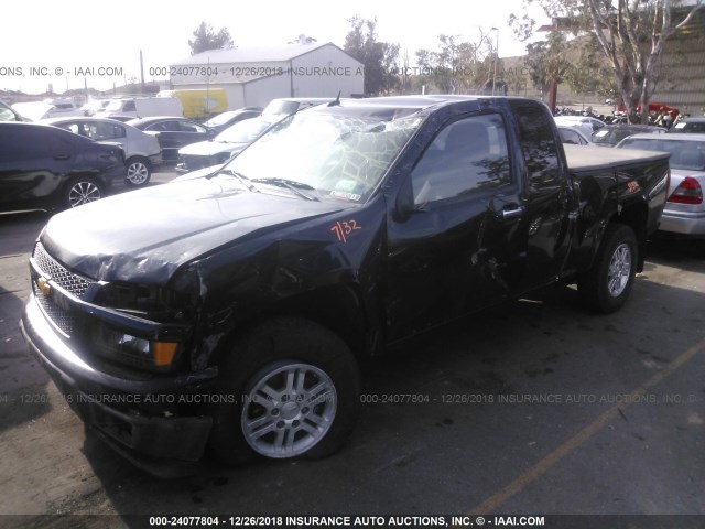 1GCJTCFE7B8140678 - 2011 CHEVROLET COLORADO LT BLACK photo 2