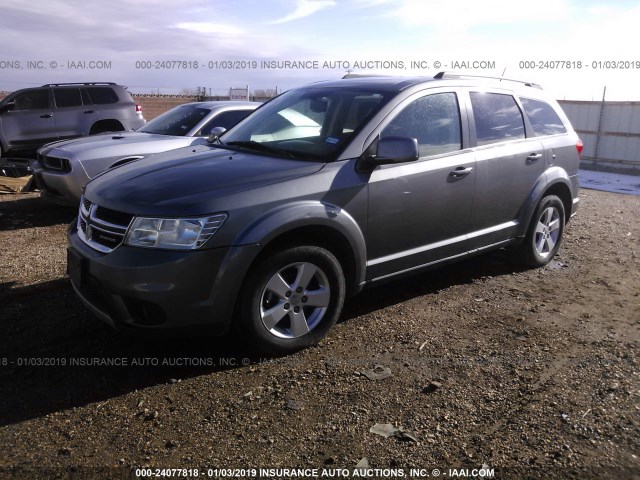 3C4PDCBG6CT199786 - 2012 DODGE JOURNEY SXT GRAY photo 2