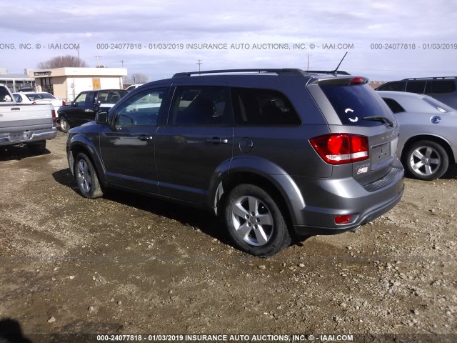 3C4PDCBG6CT199786 - 2012 DODGE JOURNEY SXT GRAY photo 3