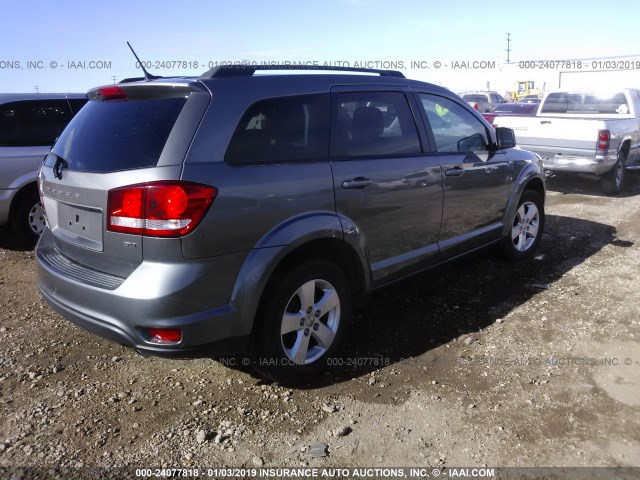 3C4PDCBG6CT199786 - 2012 DODGE JOURNEY SXT GRAY photo 4