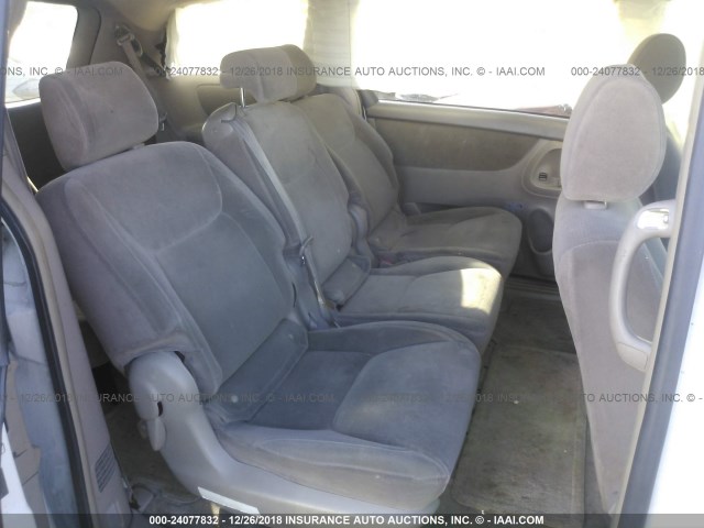 5TDZA23C75S308177 - 2005 TOYOTA SIENNA CE/LE WHITE photo 8