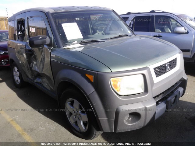 5J6YH28513L021542 - 2003 HONDA ELEMENT EX GREEN photo 1