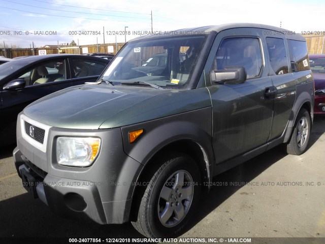 5J6YH28513L021542 - 2003 HONDA ELEMENT EX GREEN photo 2