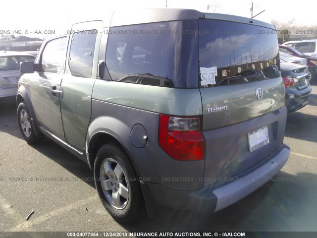 5J6YH28513L021542 - 2003 HONDA ELEMENT EX GREEN photo 3