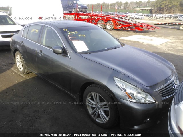 JN1CV6AR6AM454491 - 2010 INFINITI G37 SILVER photo 1