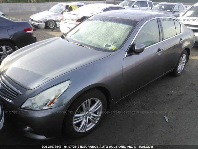 JN1CV6AR6AM454491 - 2010 INFINITI G37 SILVER photo 6