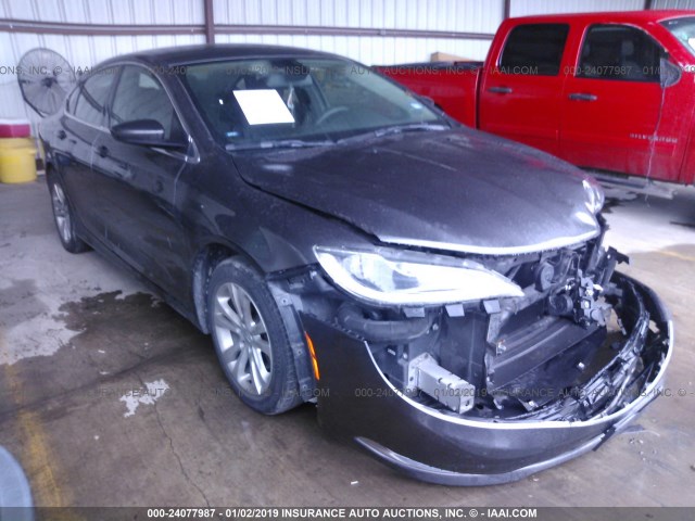 1C3CCCAB1FN693294 - 2015 CHRYSLER 200 LIMITED GRAY photo 1