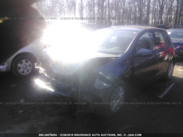 WVWDB7AJ6DW028013 - 2013 VOLKSWAGEN GOLF 蓝色 照片 2
