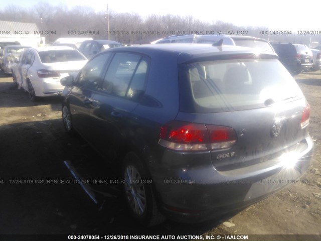 WVWDB7AJ6DW028013 - 2013 VOLKSWAGEN GOLF 蓝色 照片 3