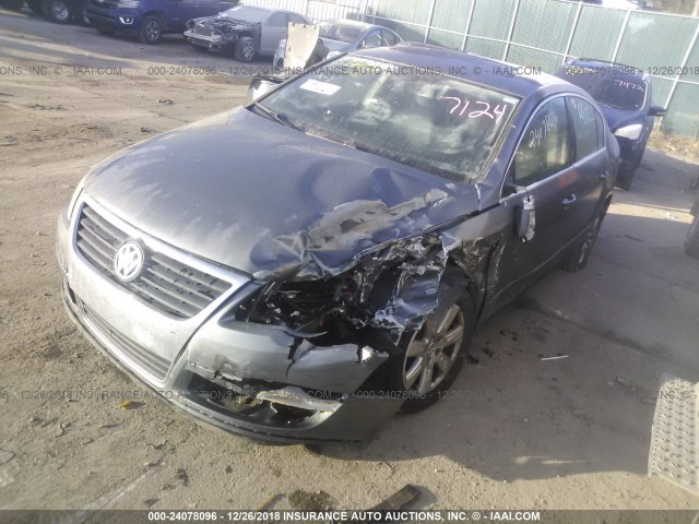 WVWAK73C76P107124 - 2006 VOLKSWAGEN PASSAT 2.0T/2.0T VALUE GRAY photo 2