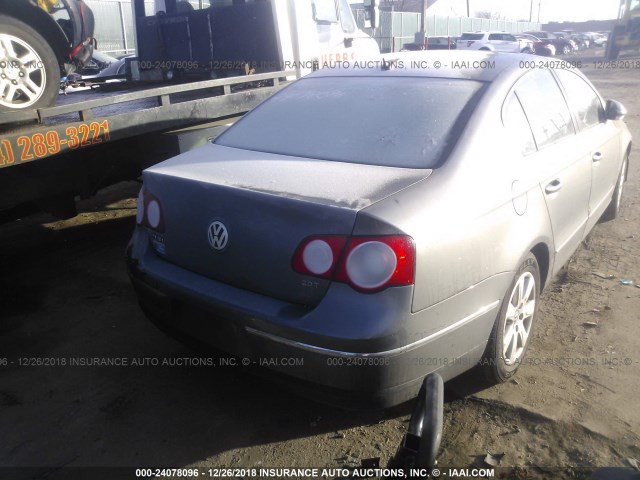 WVWAK73C76P107124 - 2006 VOLKSWAGEN PASSAT 2.0T/2.0T VALUE GRAY photo 4