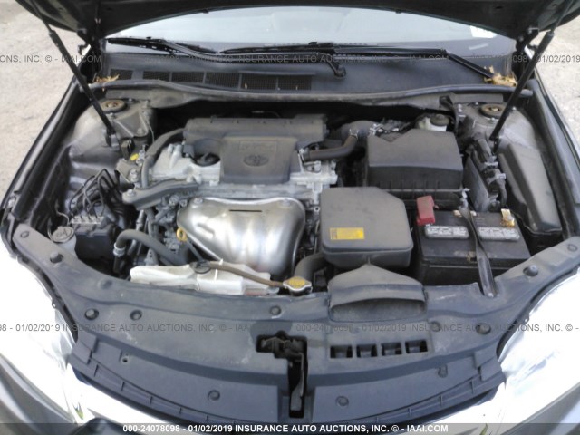 4T4BF1FK6FR460692 - 2015 TOYOTA CAMRY LE/XLE/SE/XSE GRAY photo 10