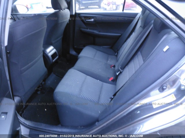 4T4BF1FK6FR460692 - 2015 TOYOTA CAMRY LE/XLE/SE/XSE GRAY photo 8