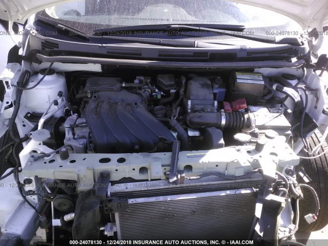 3N1CE2CP8FL397362 - 2015 NISSAN VERSA NOTE S/S PLUS/SV/SL/SR WHITE photo 10