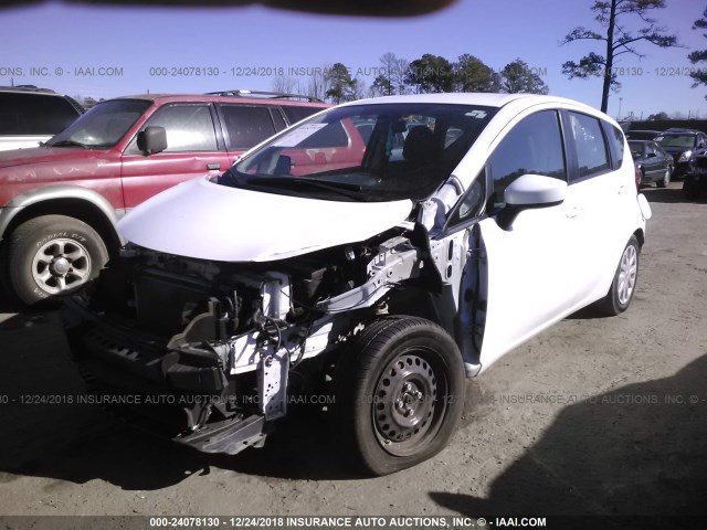 3N1CE2CP8FL397362 - 2015 NISSAN VERSA NOTE S/S PLUS/SV/SL/SR WHITE photo 2