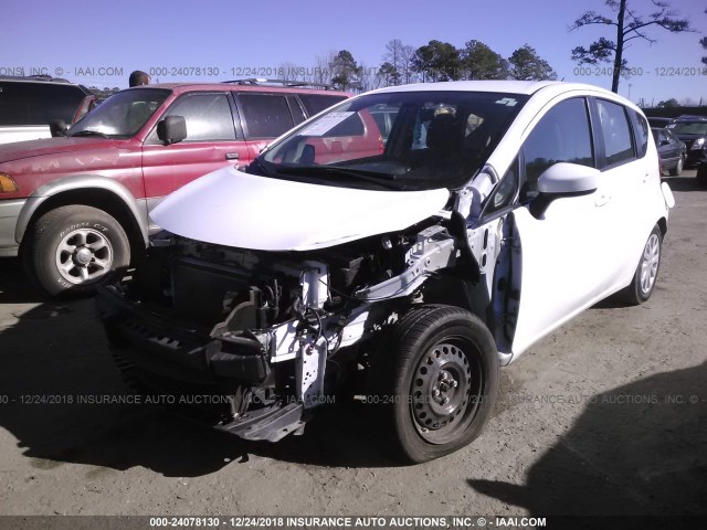 3N1CE2CP8FL397362 - 2015 NISSAN VERSA NOTE S/S PLUS/SV/SL/SR WHITE photo 6